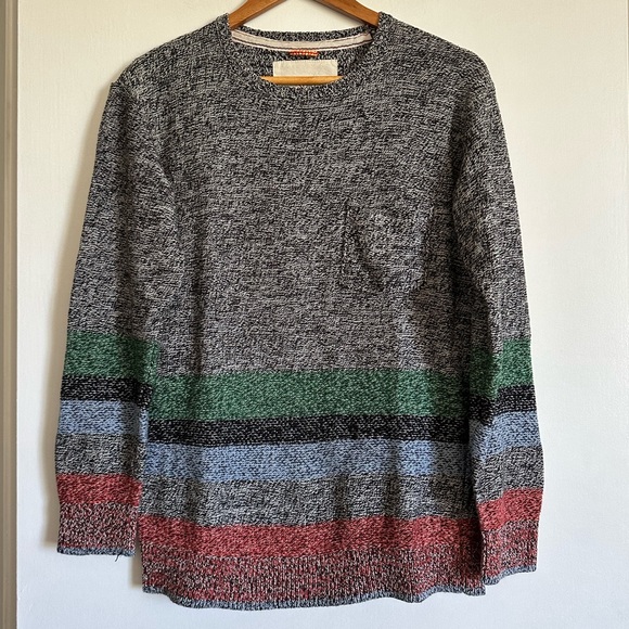 Urban Outfitters Koto Shobu Colorblock Engineered Marled Knit Sweater Size Small - Picture 4 of 8